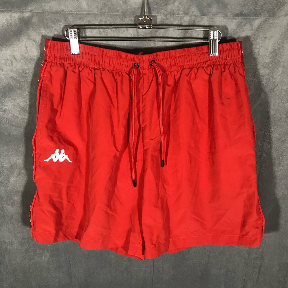 Kappa Logo Red Drawstring Swim trunks XXL